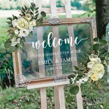 Lingqing Decoration Conjunto de 2 decoraciones florales artificiales tipo guirnalda para arco de boda, decoración de recepción, día de San Valentín, regalo - Blanco - Ver 4