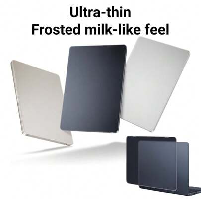 1pc Ultra-Thin Frosted Protective Case Set, Includes 1 Shell And 1 Bottom Cover, Suitable For MacBook Air And Pro