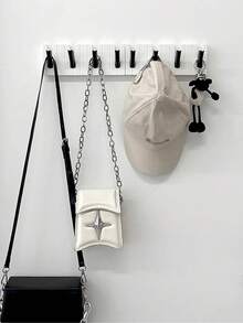 1PC Creative Piano Hook Living Room Bedroom Student Dormitory Wall Hanging Coat And Hat Hook Strong Load-Bearing Guest Foldable Hanger - Multicolor - View 1