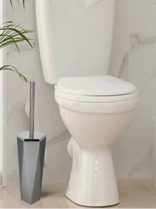 1 件塑料马桶清洁刷，简约双色马桶刷适用于浴室浴室装饰秋季装饰 - 灰色 - 查看 9