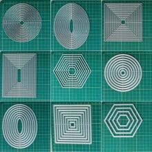 1pc Basic Shape Metal Carbon Steel Cutting Dies, DIY Embossing Die Cut Mold For Scrapbooking, Card Making, Album And Crafts Decor