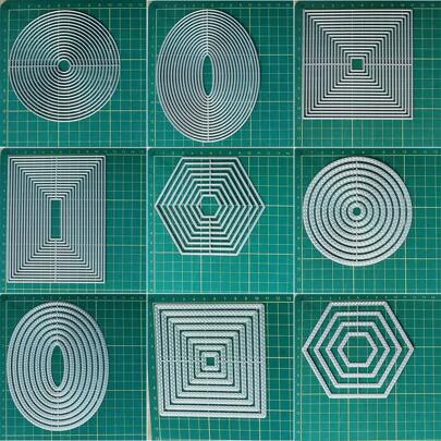 1pc Basic Shape Metal Carbon Steel Cutting Dies, DIY Embossing Die Cut Mold For Scrapbooking, Card Making, Album And Crafts Decor