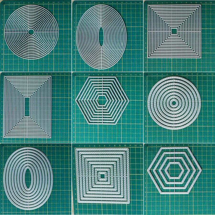 1pc Basic Shape Metal Carbon Steel Cutting Dies, DIY Embossing Die Cut Mold For Scrapbooking, Card Making, Album And Crafts Decor