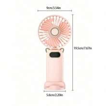 Portable Handheld Misting Fan,Rechargeable Travel Mister Fan, Battery Operated Personal Fan With Mist, 6 Speeds,LED Display,90°Foldable Cooling Fan For Camping Outdoor, Home, Office