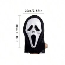 1pc Halloween Horror Skull Full Face Mask Party Cosplay Prop Scary Scream Skeleton Mask