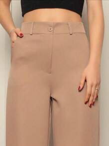 Tailored Pantaloon Pants - Khaki - View 4