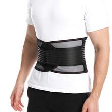 Adjustable Back Brace For Lower Back Support - Breathable Waist Belt Lumbar Support For Men And Women - Black - View 5