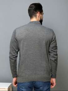 Men Sweaters - 深灰色 - 查看 4