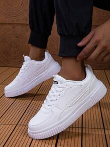 2025 unisex Frühling/Sommer Mode Low-Top Sneaker, stoßabsorbierend & bequem, Freizeitbekleidung, rutschfeste langanhaltend Sohlen, Lässig-Sport Weiße Schuhe