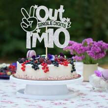 1 pieza Decoración para pastel de números individuales Tengo 10, dígitos dobles 10, para decoraciones del 10o cumpleaños, decoraciones de Feliz 10o cumpleaños, Navidad