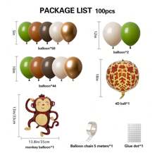 Olive Green Balloons Mist Green Sand White Gold Balloons For Birthday Woodland Jungle Shower Decoration
