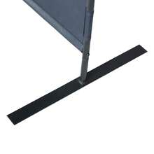 6 Ft Modern Room Divider, 3-Panel Folding Privacy Screen W/ Metal Standing, Portable Wall Partition, Black - Grey - View 12