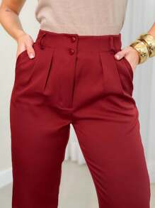 Slouchy Tailleur Mode Social Tailoring Pants - Redwood - View 3