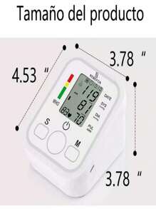 Monitor Presión Arterial Digital Lcd Para Brazo Monitor de Brazalete para detectar presión sanguínea Maumanometro - Blanco - Ver 4