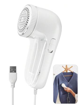 Tygerakapparat, klädselborttagare, elektrisk luddborttagare med 3 blad, tröjarakapparat för borttagning av kläder, soffa, möbler, säkring, pälsboll, päls, typ USB-kontakt