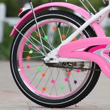 1set Bike Wheel Spoke Beads Decorations, Star Design Bicycle Accessories For Kids - Multicolor - View 9