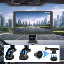 Portable Wireless Carplay Car Stereo, 7" HD Touchscreen For Car With Apple CarPlay & Android Auto With Mirror Link/Backup Camera/Bluetooth/Navigation/AUX For All Vehicles - Black - View 2