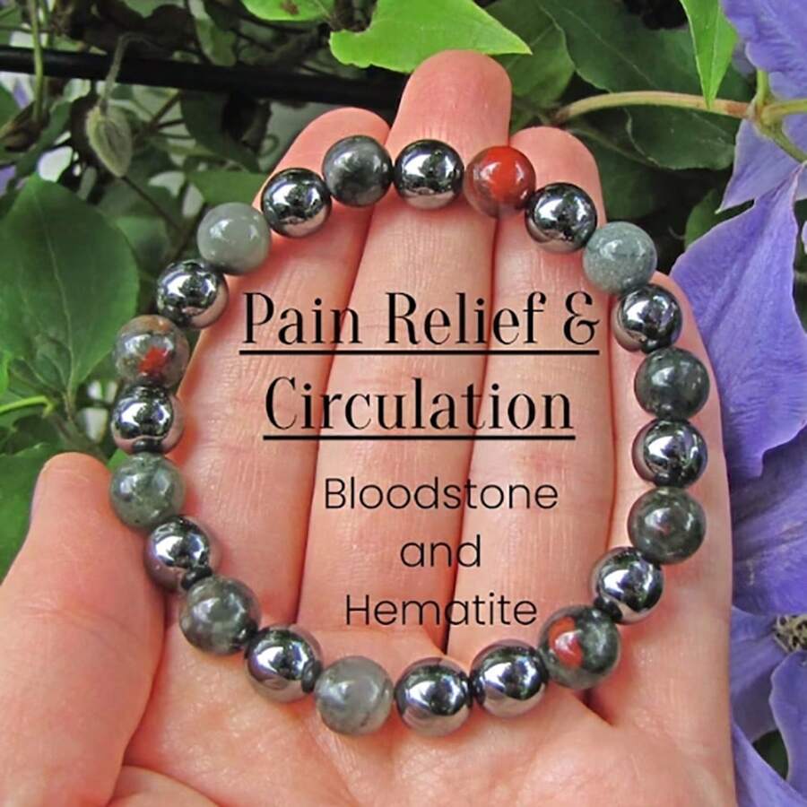 1buc Brățară Calmantă Anxietate pentru Femei Bărbați Stres Brățar cu mărgele din piatră naturală Get Well Soon Cadouri Brățară Coșuri cadou de simpatie Coșuri cadou de Ziua Recunoștinței Cadou de mulțumire