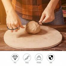 1 pièce/2 pièces Outils de coupe de fil en argile de poterie avec poignée