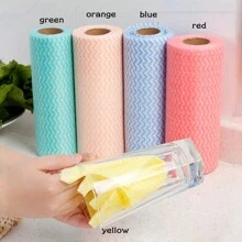 50pcs Disposable Kitchen And Bathroom Cleaning Towels - Disposable And No-Wash Cleaning Cloth For Utensils And Surfaces - Convenient & Effective Cleaning Tool - Multicolor - View 3