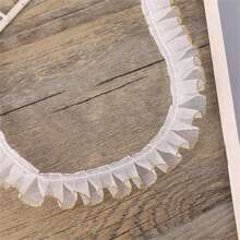 2cm Single Golden Edge Ruffle Organza Trim Lace Ribbon DIY Clothing Doll Ruffle Skirt Hem Lace - Multicolor - View 27