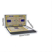 升级您的篮球训练：篮球战术板 30% 折扣，篮球训练辅助工具，专业双面战术板，篮球配件，带磁性可擦记号笔和拉链袋，篮球教练的最佳选择