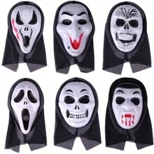 1pc Halloween Horror Skull Full Face Mask Party Cosplay Prop Scary Scream Skeleton Mask