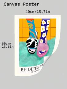 SURELIFE 1 szt. Nowoczesne, minimalistyczne abstrakcyjne kapcie Ostry i druki obrazy na płótnie obrazy na ścianę odpowiednie do salonu dekoracje do wnętrz do sypialni