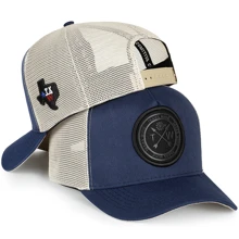 Trucker Country Texas Wind Cap Curved Brim Cowboy Telinha - 藍色 - 查看 1