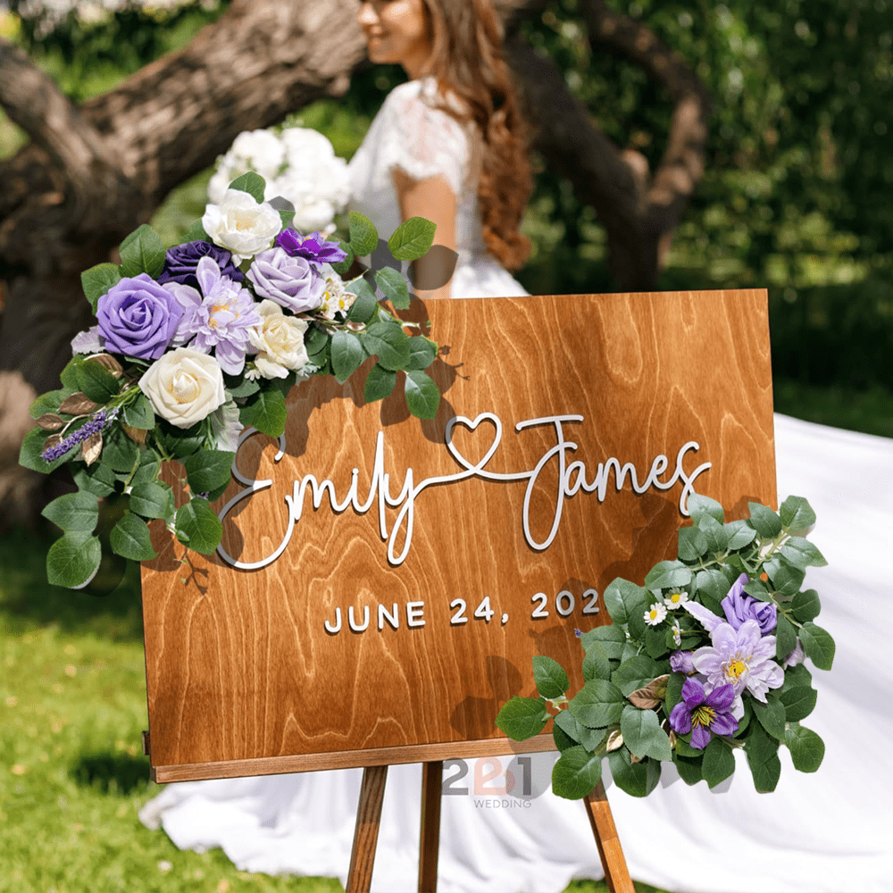 Wedding Arch Flowers Swag Set Of 2, Artificial Flower Swags For Wedding