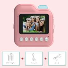Children's Instant Print Digital Camera, Photo Printer Gift For Boys And Girls, High Definition, Inductive Toy - Multicolor - View 11