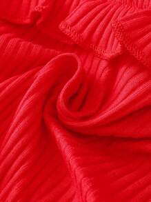 Baby Girl Solid Color Sleeveless Top & Floral Printed Shorts Set, For Summer Holiday