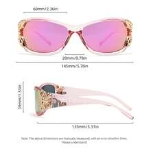 New Fashion Butterfly Polarized Sunglasses For Women And Men Wrap Around UV400 Protection Sports Glasses Y2K Shades - Multicolor - View 5