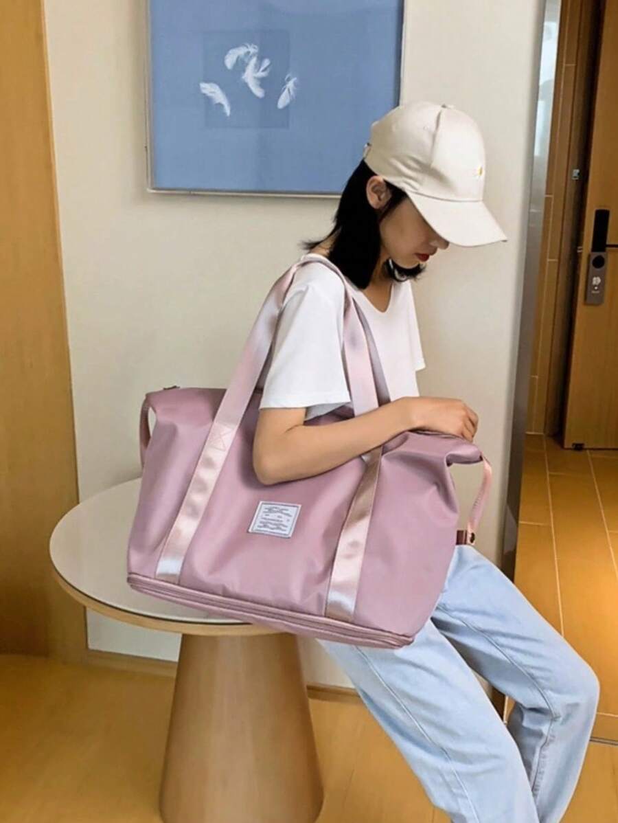 Large Capacity Waterproof Travel Bag 11678 - 粉色 - 查看 1