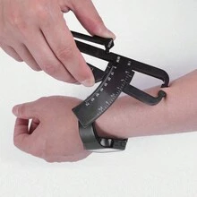 1 pieza Calibrador de grasa corporal Medidor de pliegue cutáneo Entrenador de acondicionamiento físico Probador de grasa corporal (Color aleatorio) - Multicolor - Ver 4