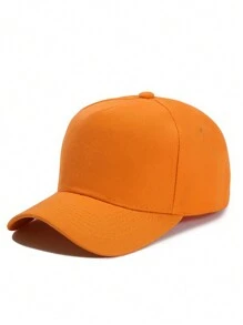 1pc 5-Panel Solid Baseball Cap, Outdoor Adjustable Sun Protection Casual Hat For Spring Autumn Travel Beach Holiday, Y2K Style For Young Adults - Baseball Cap - View 16