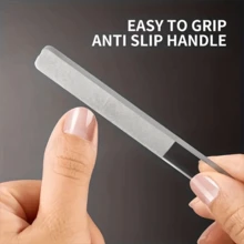 4 chiếc giũa đánh bóng móng tay bằng thủy tinh Nano, dải chà nhám, dải đánh bóng giũa móng tay, dụng cụ làm móng tay chân - Màu trong suốt - Xem 7