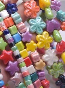 10Pcs A Bag Ceramic Beads Heat Flower Shells Starfish Elephant Shape For Jewelry Making DIY Accessories Valentines