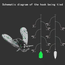 2sets Fly Fishing Lure Kit: Soft Bait, Hook, Leader Line, Fly Hooks For Bass, Trout, Topwater Fishing - Multicolor - View 6