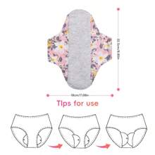 23cm Graphene Reusable Sanitary Napkin, Breathable And Leak-Proof Menstrual Pad - Pink - View 8