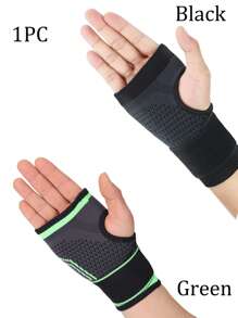 1PC S/M/L/XL Outdoor Workout Wristband Weight Lifting Wrist Protector Pressurized Elastic Compression Bandage Tennis Badminton Men Women Wrist Support Sports Wristband Gym Gym Wristbands Accessories - Multicolor - View 3