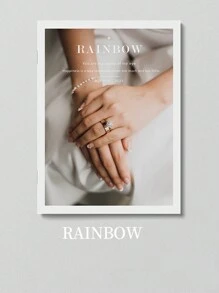 1Set Ins Style Simple English Magazine, Shooting Background, Ins Style Simple English Book,Live Photo Props, Street Shooting Decoration, Decorative Ornaments, Suitable For Food, Jewelry, Jewelry, Cosmetics Shooting Background Gifts Birthday Graduation