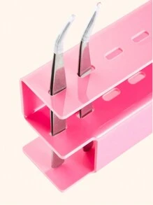 Acrylic Eyelash Extension Tweezers Storage Box Holder Acrylic Tweezers Holder, 6/8 Holes Tweezers Stand Display Organizer For Eyelash Extension Supplies Accessories Grafting Beauty Tools