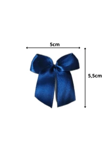 Satin Bow N°3 5.0 X 5.5cm /50 Units Souvenirs - 寶藍色 - 查看 2