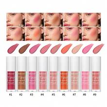 lakerain 1Piece Beauty Liquid Blush Velvet Matte Blusher Face Pigment Lasting Waterproof Natural Cream Cheek Tint Orange Peach 4ml - Nhiều màu - Xem 1
