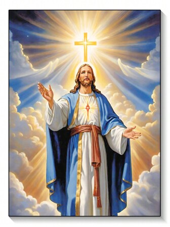 Adult 5D Diamond Painting Kit Jesus Full Round Diamond Bit Art Painting DIY 5D Adult Diamond Painting Kit By Numbers