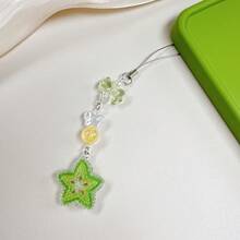 1pc Cute Exquisite Colorful Acrylic Fruit Apple Watermelon Peach Pear Phone Chain - Multicolor - View 12