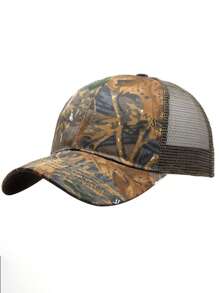 Camouflage Mesh Baseball Cap Outdoor Tactical Breathable Hat For Hiking Hunting