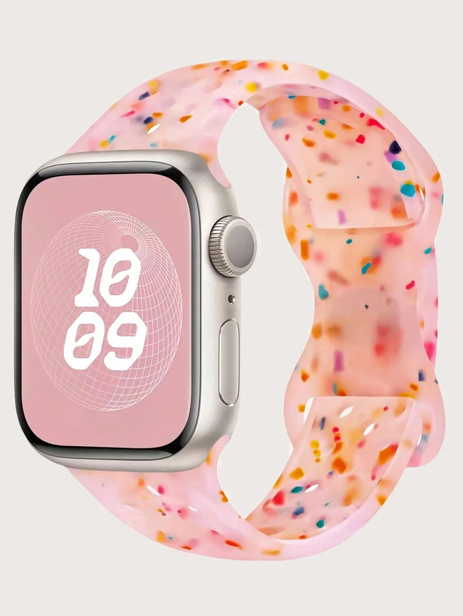 Dây đeo thể thao thoáng khí, tương thích với Apple Watch 38mm 40mm 41mm 42mm 44mm 45mm 49mm, dành cho cả nam và nữ. Chất liệu nhựa silicon mềm, nhiều màu sắc, chấm bi, có lỗ, tương thích với dây đeo , tương thích với Series 11 10 9 8 7 6 5 4 3 2 1 SE Ultra 3 2 1