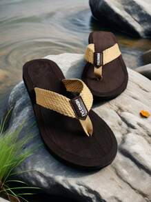 Men's Thick-Soled Anti-Slip Flip-Flops With Soft Sole, Durable, Ideal For Outdoors And Beach